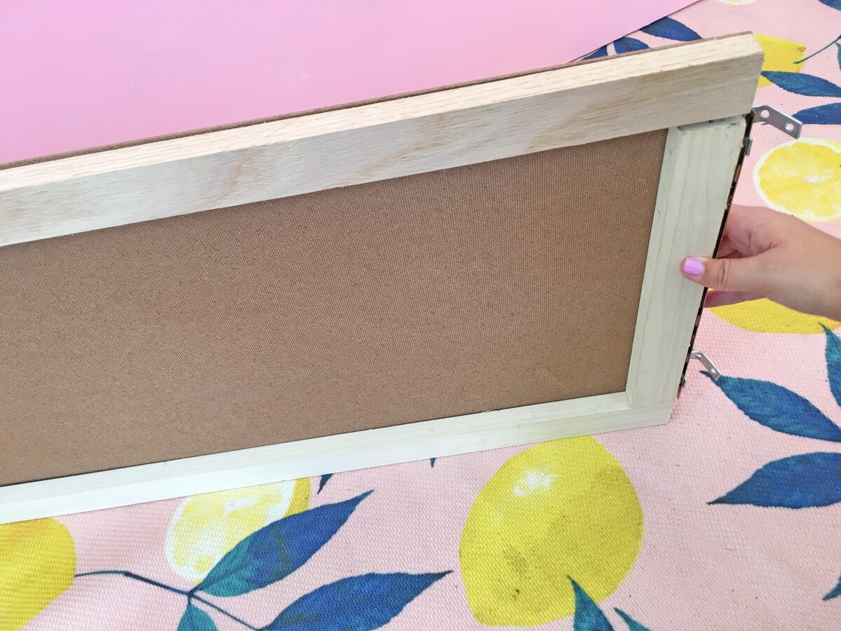 How to build a dog ramp tutorial - attach the hinge to the ramp