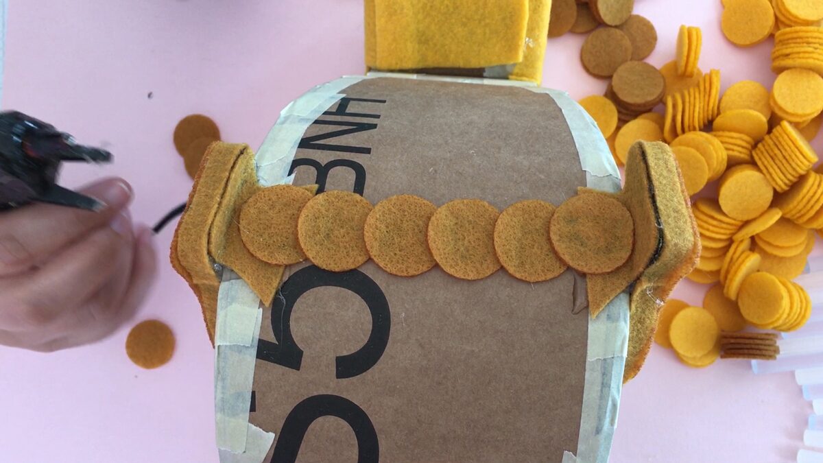 How to make a felt dinosaur bag tutorial